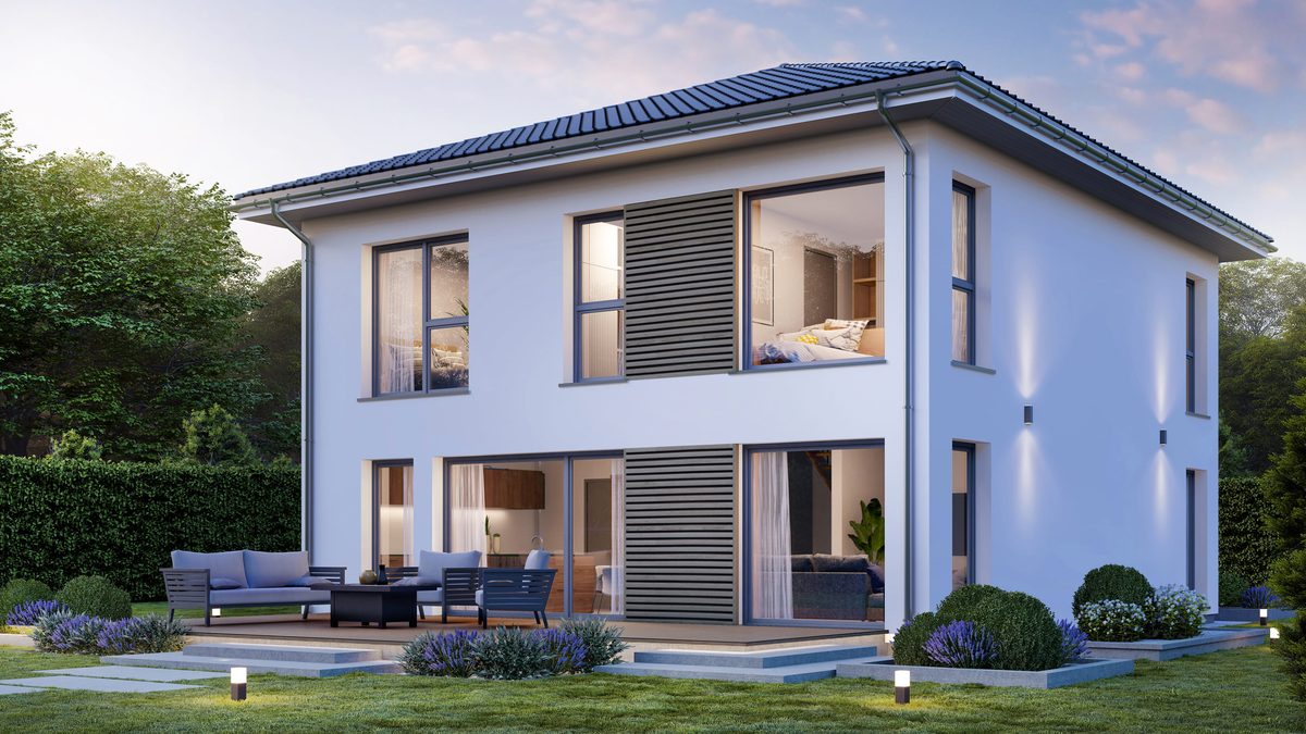 DANWOOD Park 161W – Stadtvilla mit großer Terrasse, schlüsselfertig in Nordbayern