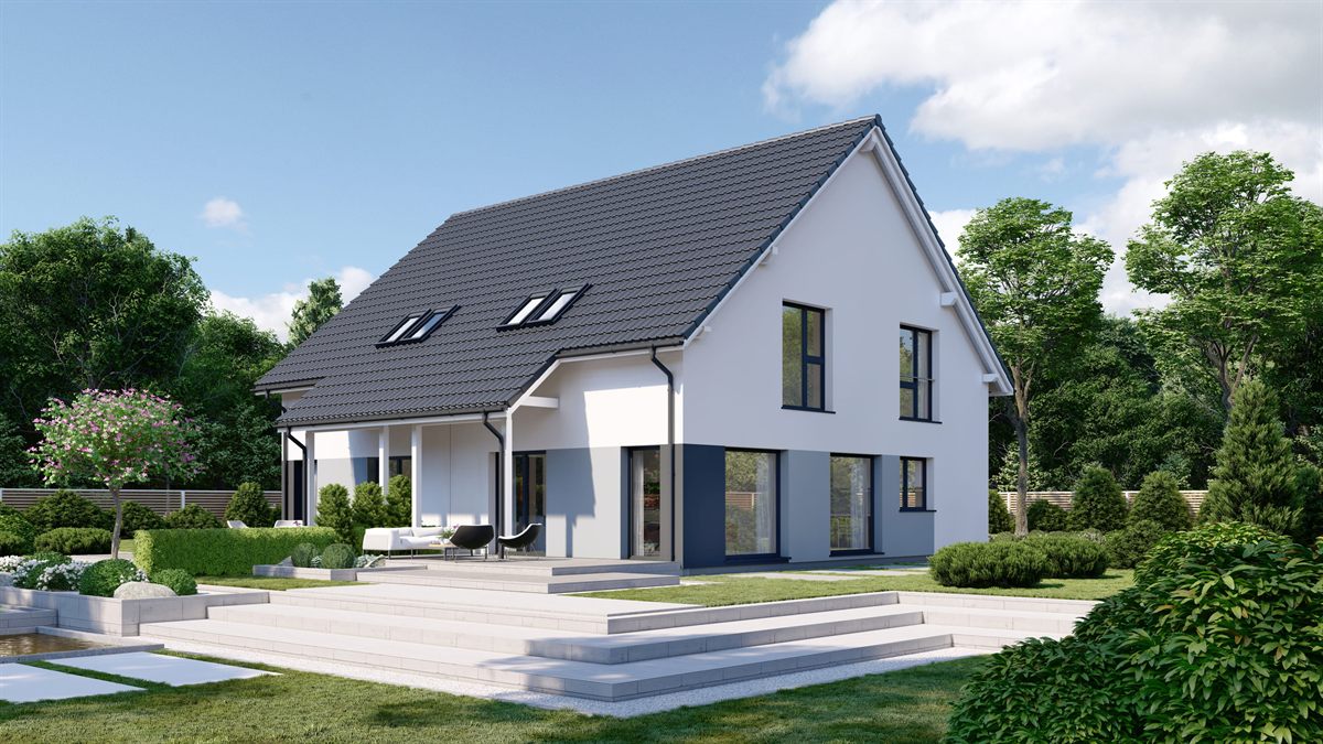 DANWOOD Doppelhaus Partner 121 – schlüsselfertig in Nordbayern