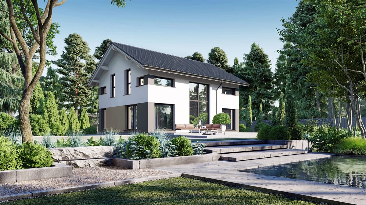 DanWood Einfamilienhaus – schlüsselfertiges Fertighaus in Nordbayern