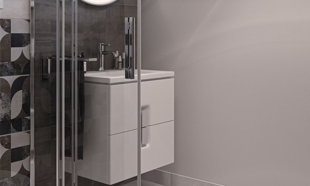 DANWOOD Park 186W S-Linie — Gäste-WC im dunklen Design